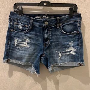 American Eagle Jean Shorts denim stretch sz 10